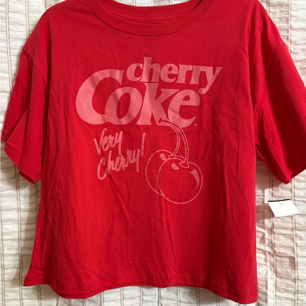 Coca Cola Cherry Red Crop Top